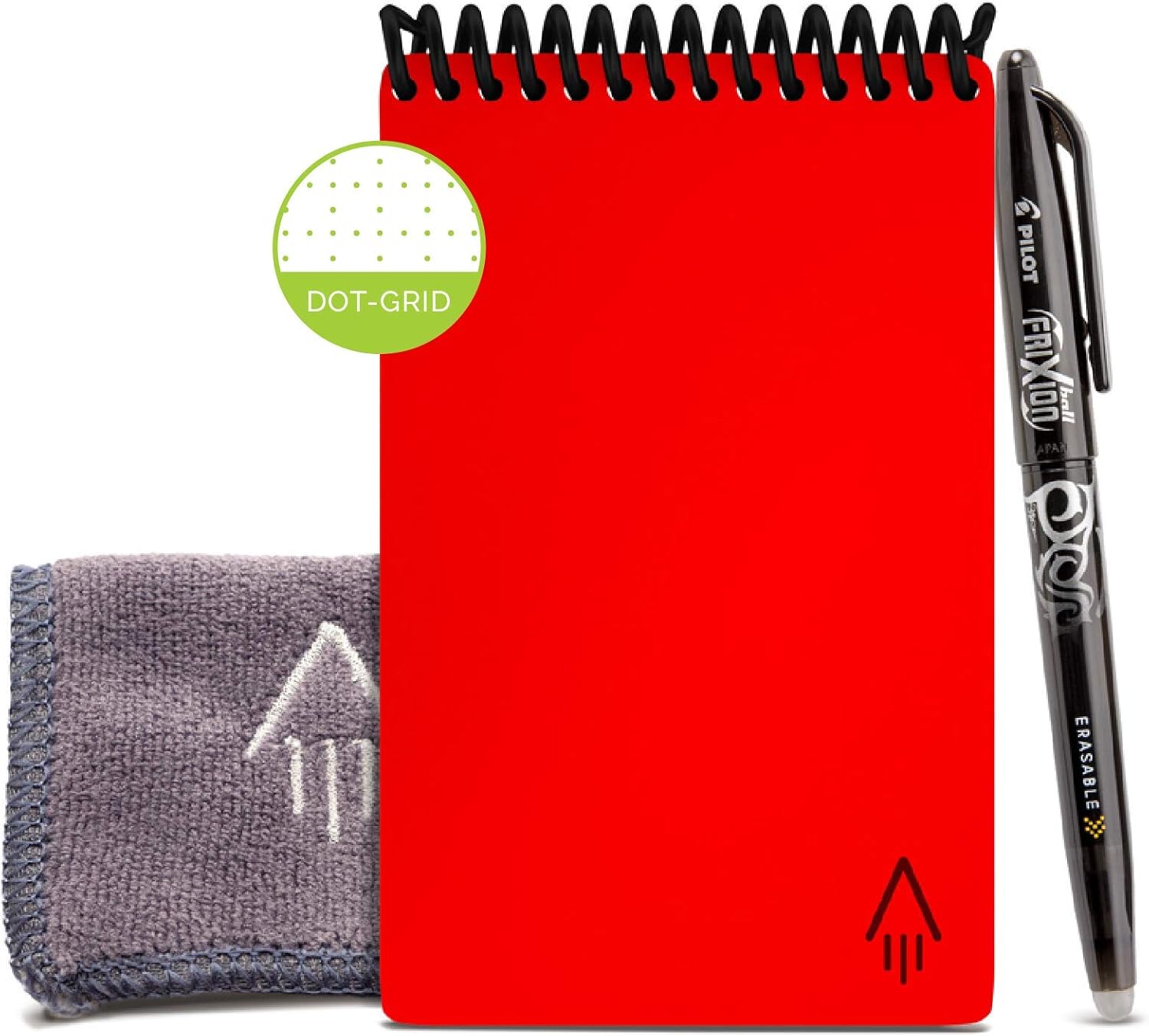 Smart Reusable Notebook, Mini Spiral Notebook, Scarlet Sky, (3.5" X 5.5")